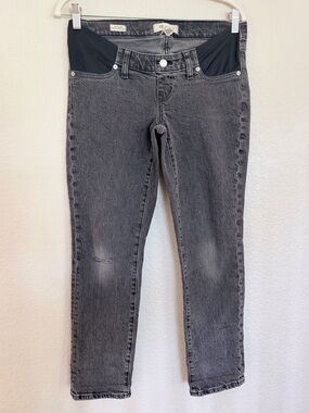 Madewell Maternity Perfect Vintage Jean Black Wash Sz 26